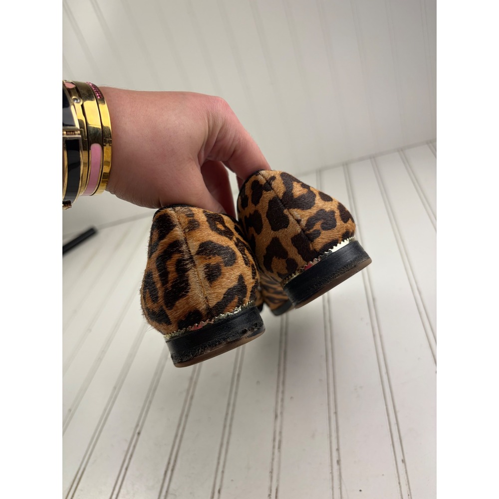 Franco Sarto Vintage Leopard Calf Hair Bit Loafers Women's Size 8 - Picture 4 of 11